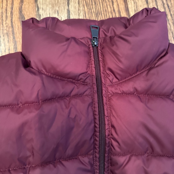 Burgundy Sleeveless Down/Puffer Jacket, S, NWT - Picture 2 of 7